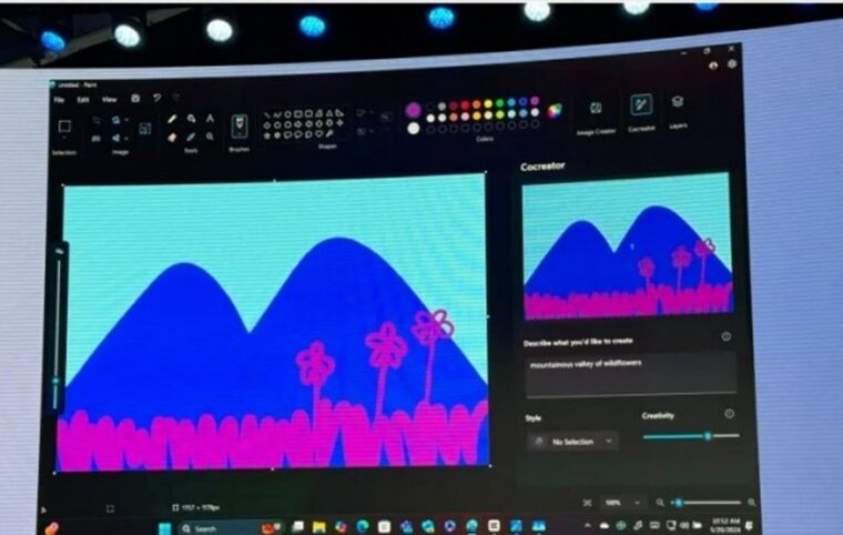 В Paint добавили ИИ-генератор изображений по тексту