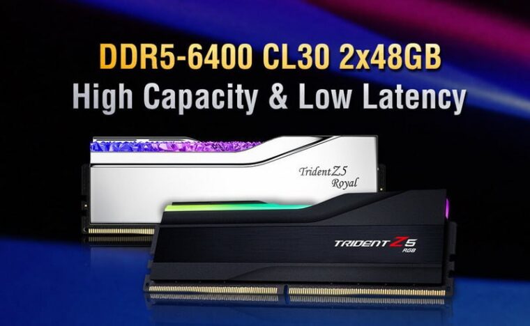 Комплекты памяти DDR5-6400 с низкими задержками CL30