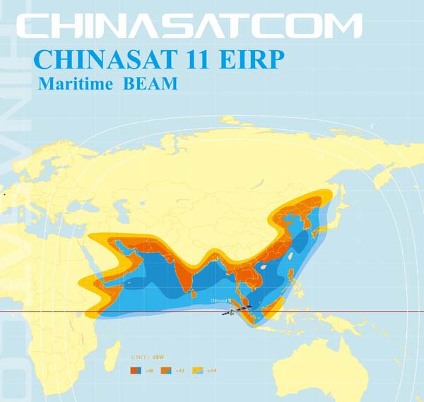 Chinasat 11 Ku-band Maritime Beam
