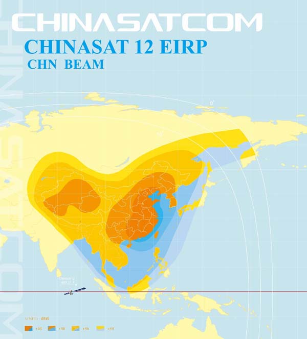 Chinasat 12 China beam