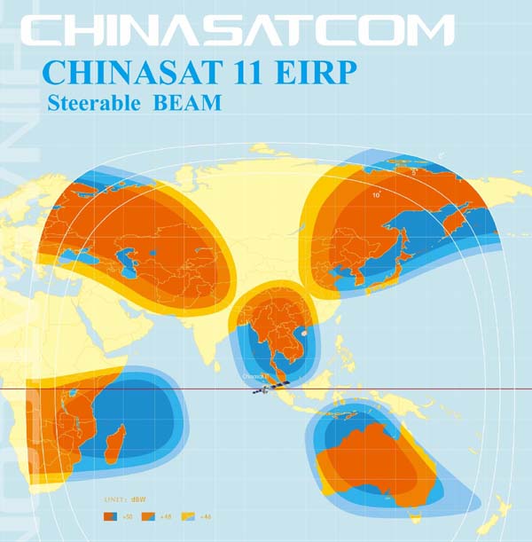 Chinasat 11 Ku-band Regional Spot Beam