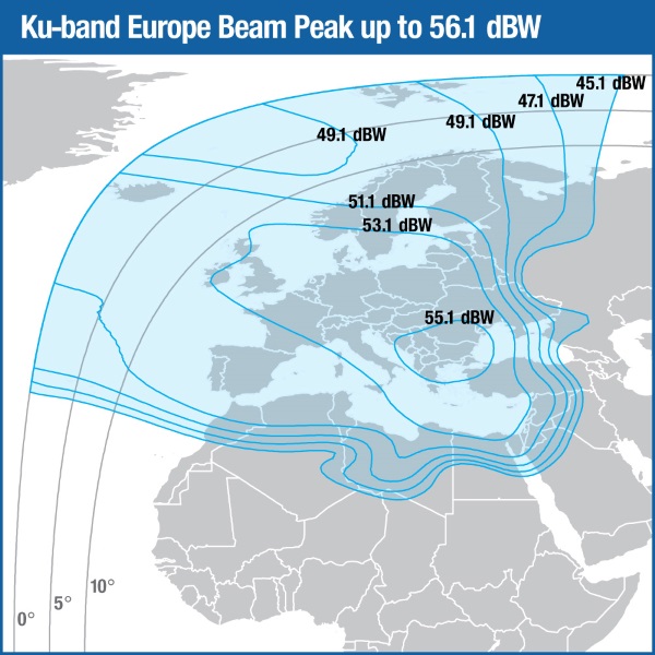 Intelsat 38 Ku-band Europe Beam