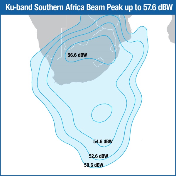 Intelsat 38 Ku-band Southern Africa Beam