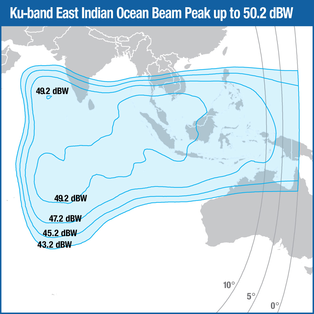 Intelsat 39 Ku-Band East Indian Ocean Beam