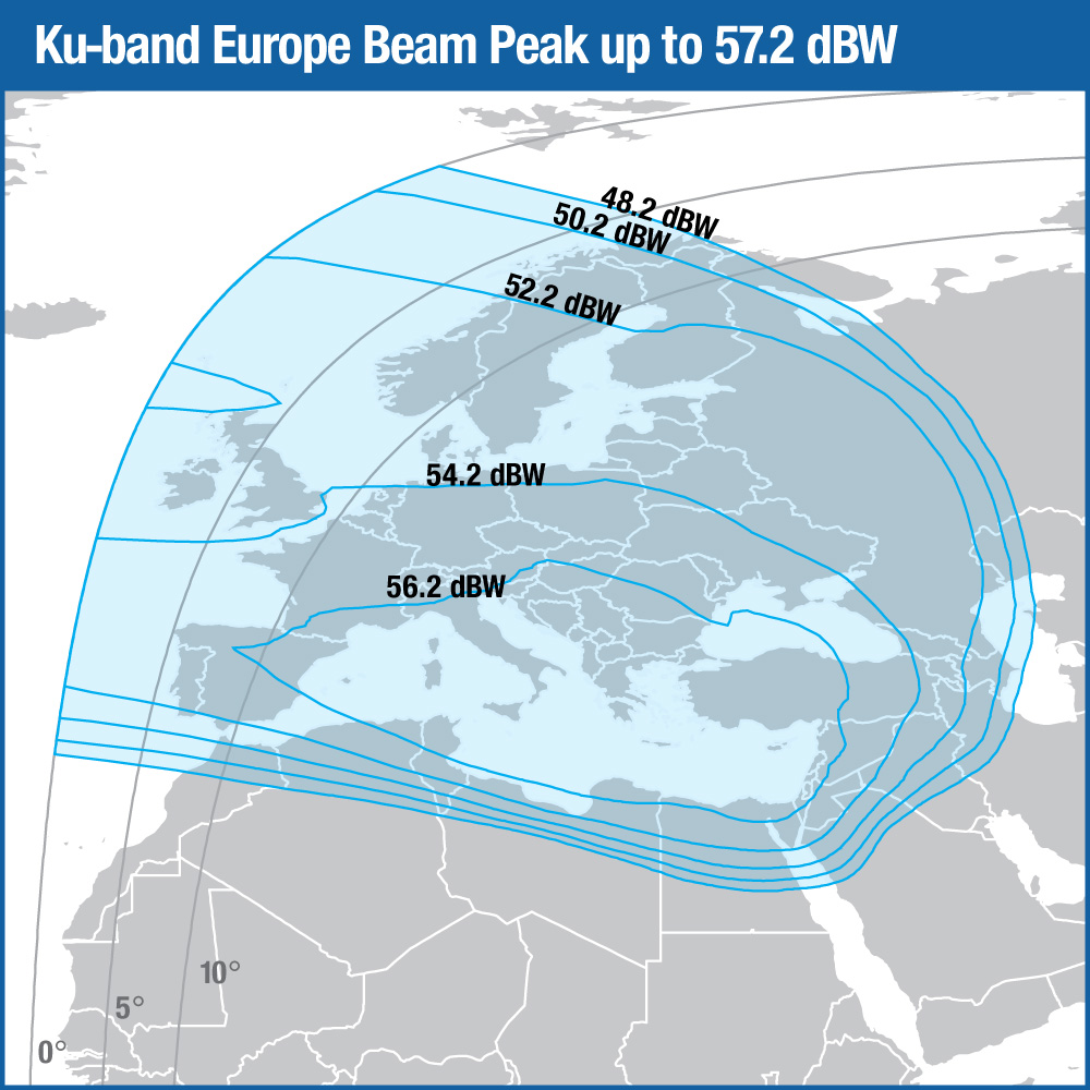 Intelsat 39 Ku-Band Europe Beam
