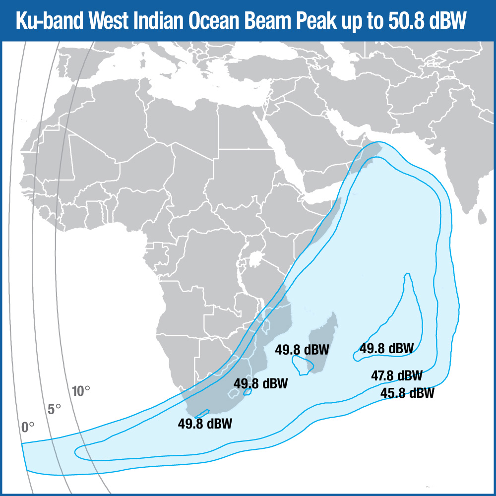 Intelsat 39 Ku-band West Indian Ocean Beam
