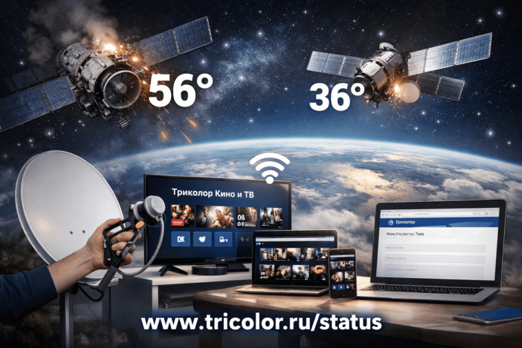 Сбой на спутнике 56°: абонентам предлагают перейти на 36° или смотреть ТВ через интернет